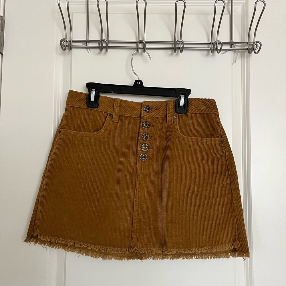 Indigo Rein Yellow Mini Skirt